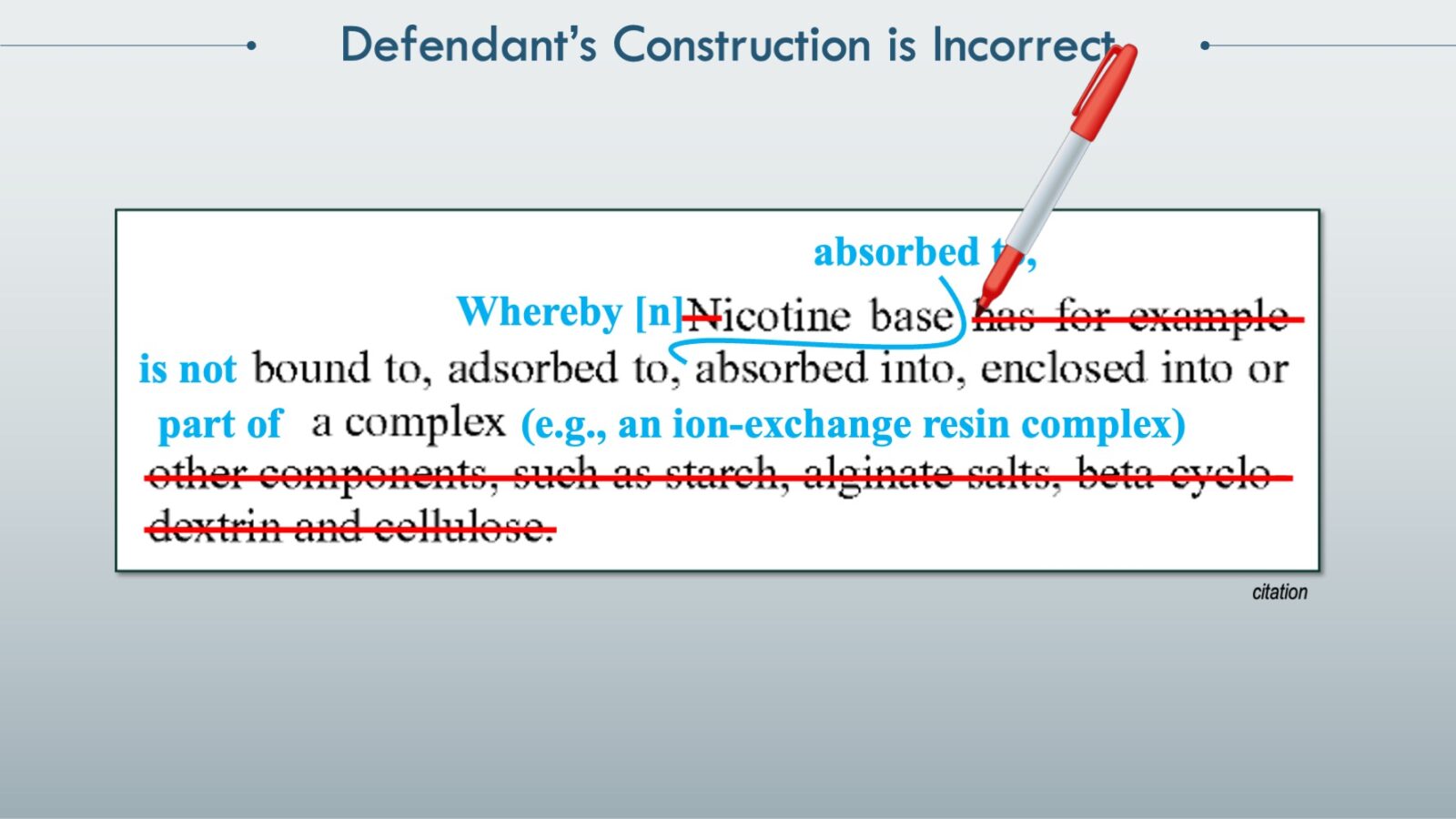 rewriting claim construction